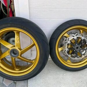gold forged motorcycle wheels