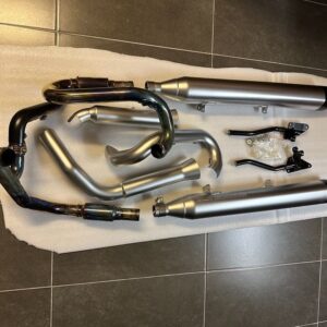 Motorcycle full exhaust system